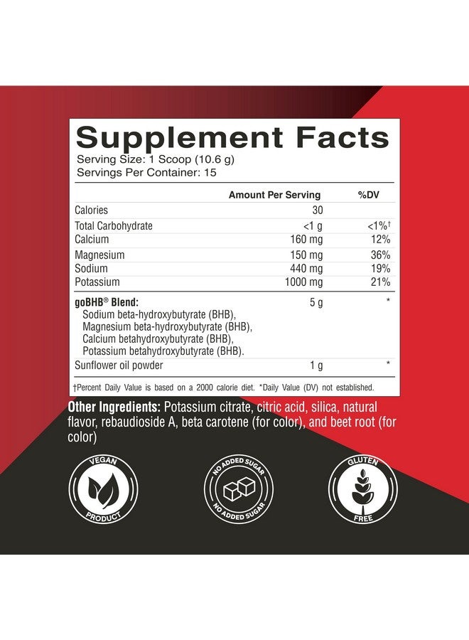 Keto Science مسحوق كيتون من كيتو ساينس، مسحوق كيتون خارجي، مع goBHB، مسحوق إلكتروليتات كيتو، يدعم الأيض، التركيز ودعم التمارين، بنكهة فاكهة العاطفة، 15 حصة - Image 2