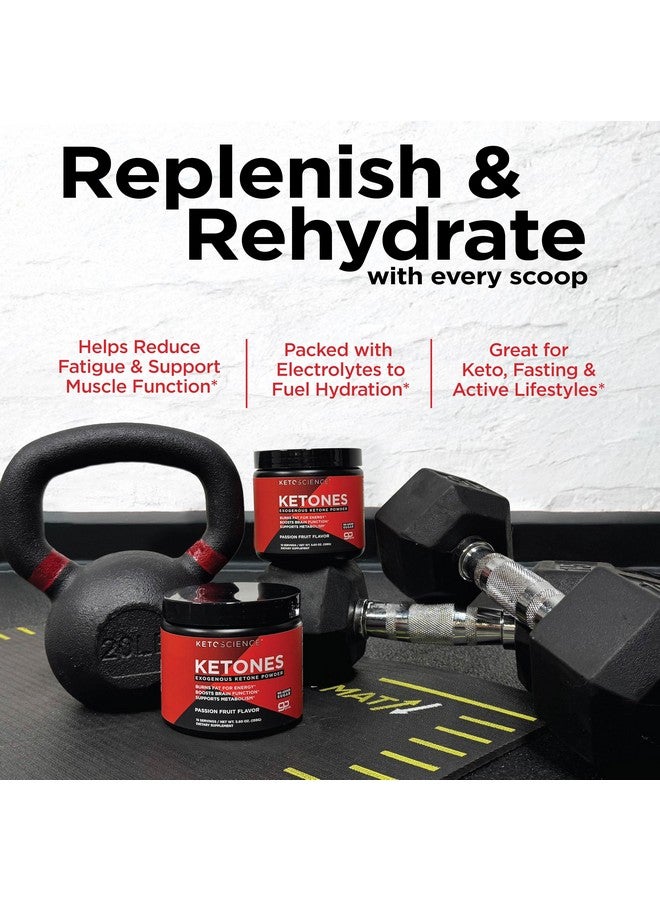 Keto Science مسحوق كيتون من كيتو ساينس، مسحوق كيتون خارجي، مع goBHB، مسحوق إلكتروليتات كيتو، يدعم الأيض، التركيز ودعم التمارين، بنكهة فاكهة العاطفة، 15 حصة - Image 4