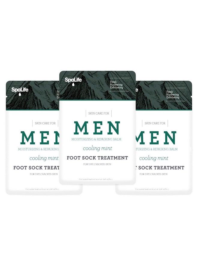 Fragonard Mens Cooling Mint Moisturizing Repairing Balm For The Working Feet (Foot Sock 3 Pairs) - Image 1