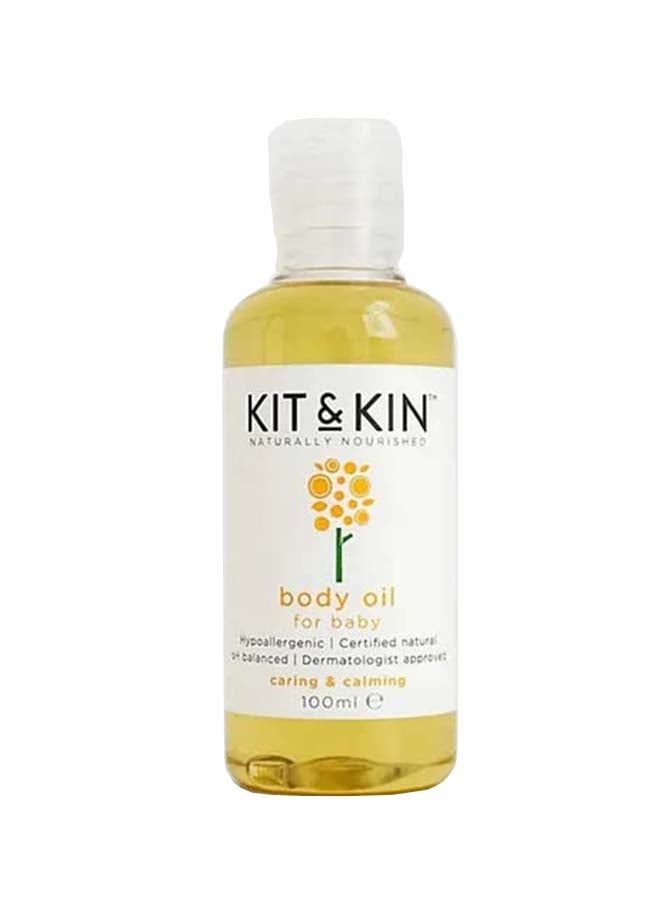 Kit & Kin Baby Oil for Hydration & Softness for Skin– 100% Certified Natural oil, Free from Harsh Chemicals (100 ml) - Image 1