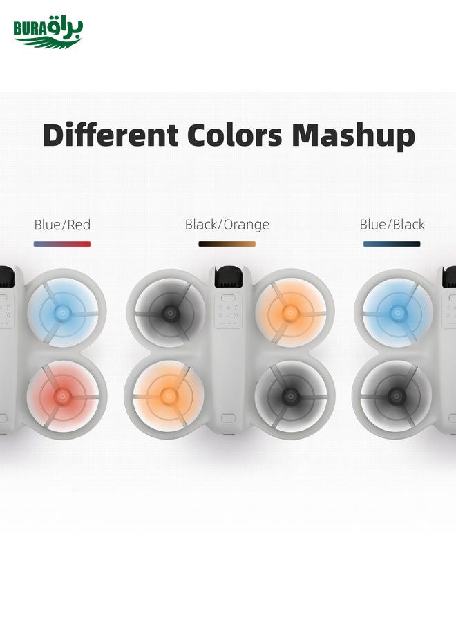 BURAQ لدرون DJI Neo Sunnylife 2016S بروبلر لون 3 شفرات، الكمية: 2 زوج (أسود) - Image 4