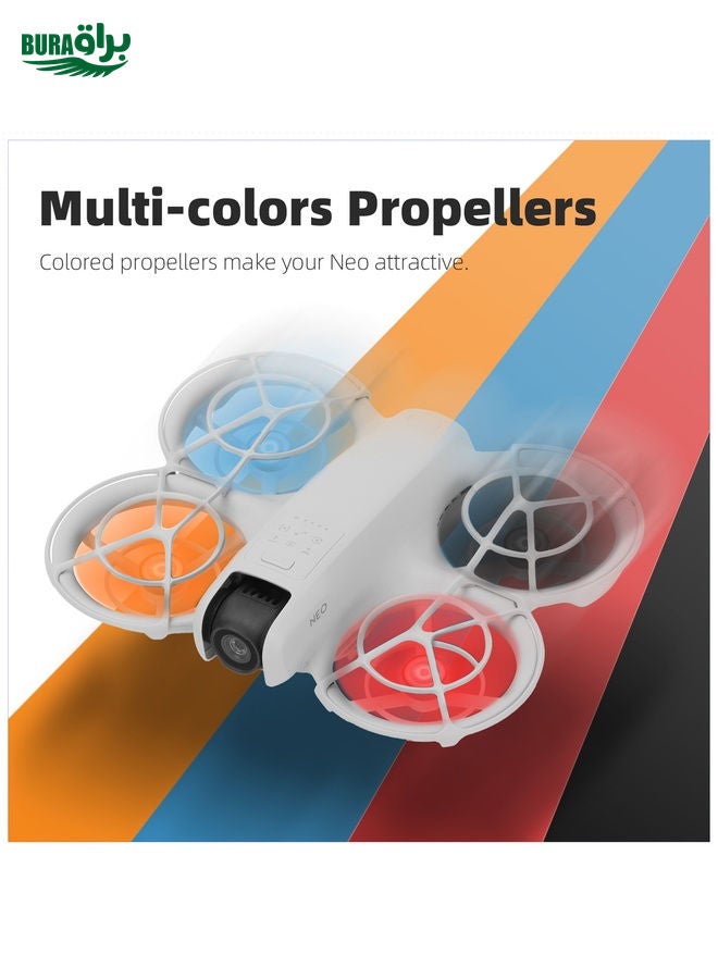 BURAQ لدرون DJI Neo Sunnylife 2016S بروبلر لون 3 شفرات، الكمية: 2 زوج (أسود) - Image 3