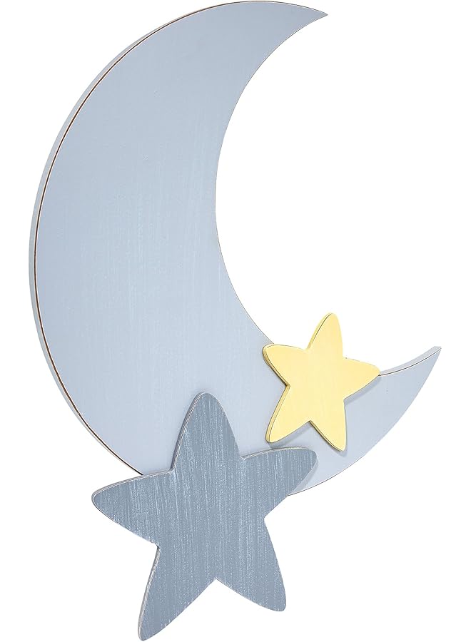 نوجو مجموعة Little Love Separates مقاس 16 بوصة نجمة رمادية متقلبة وديكور جداري على شكل غرفة نوم الحضانة أو غرفة اللعب - Image 1