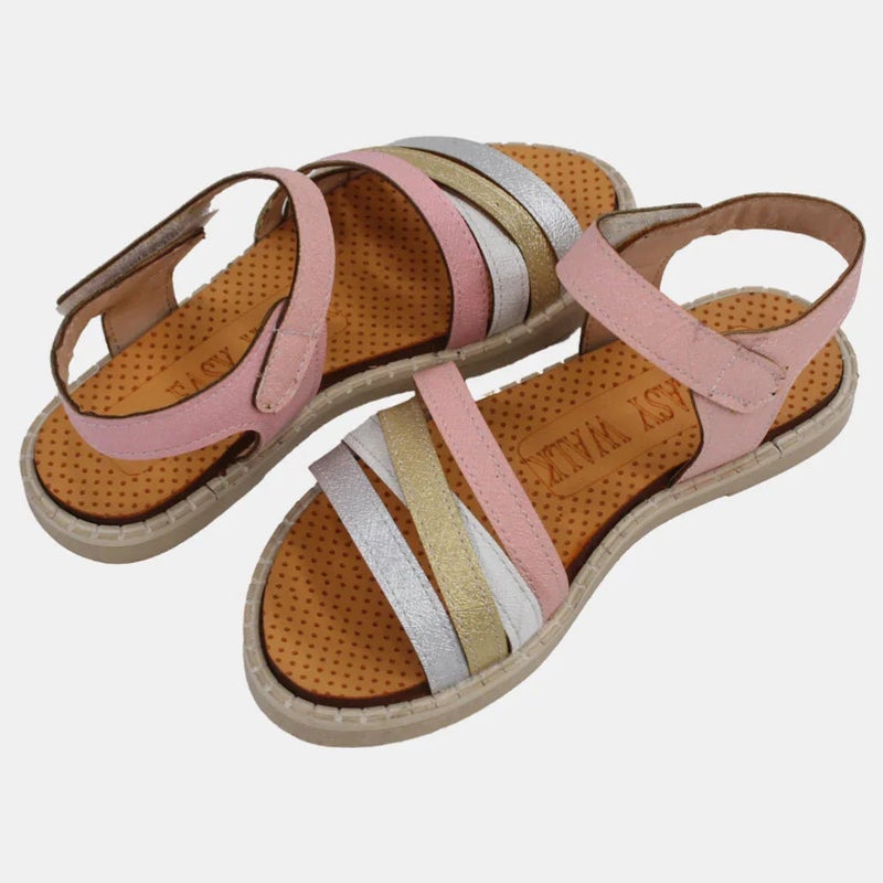 EASY Girls Leather Sandals - Image 2