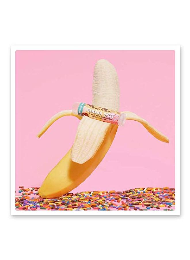 crazy rumors Banana Split Lip Balm 100% Natural Vegan Plantbased Made In Usa - Image 4