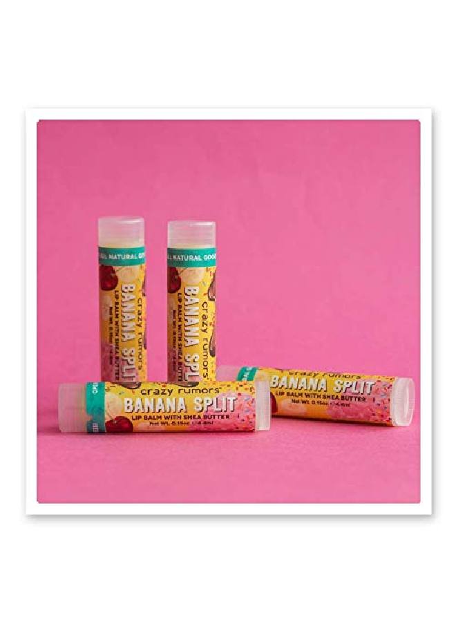 crazy rumors Banana Split Lip Balm 100% Natural Vegan Plantbased Made In Usa - Image 3