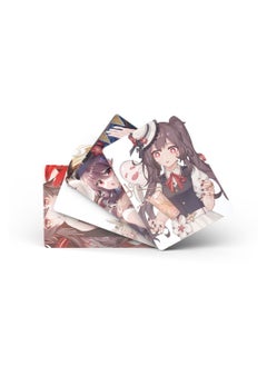 Color Fans 50 Pcs Genshin Impact Hu Tao Cute Anime Photo Lomo Cards  - Image 2