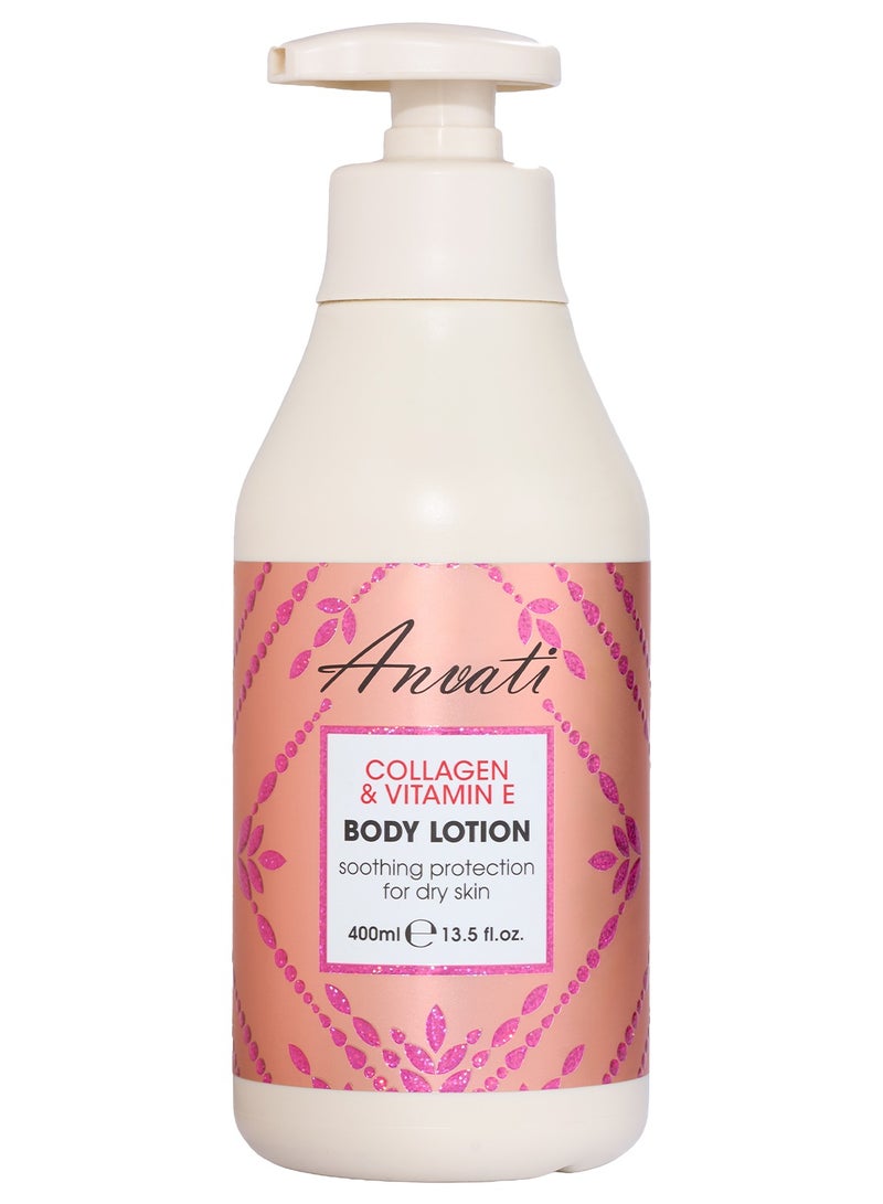 Anvati Collagen & Vitamin E Body Lotion – Deeply Nourishing & Hydrating Moisturizer with Natural Oils – Restores Balance, Softness & Smoothness – Daily Skincare for Healthy Radiant Skin - Image 1