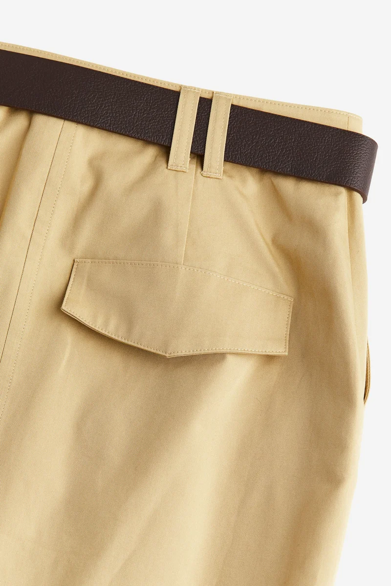 H&M Belted utility skirt