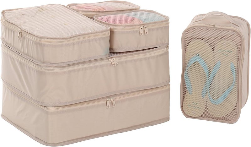 JJ POWER Travel Packing Cubes, Luggage Organizers with Shoe Bag - Image 1