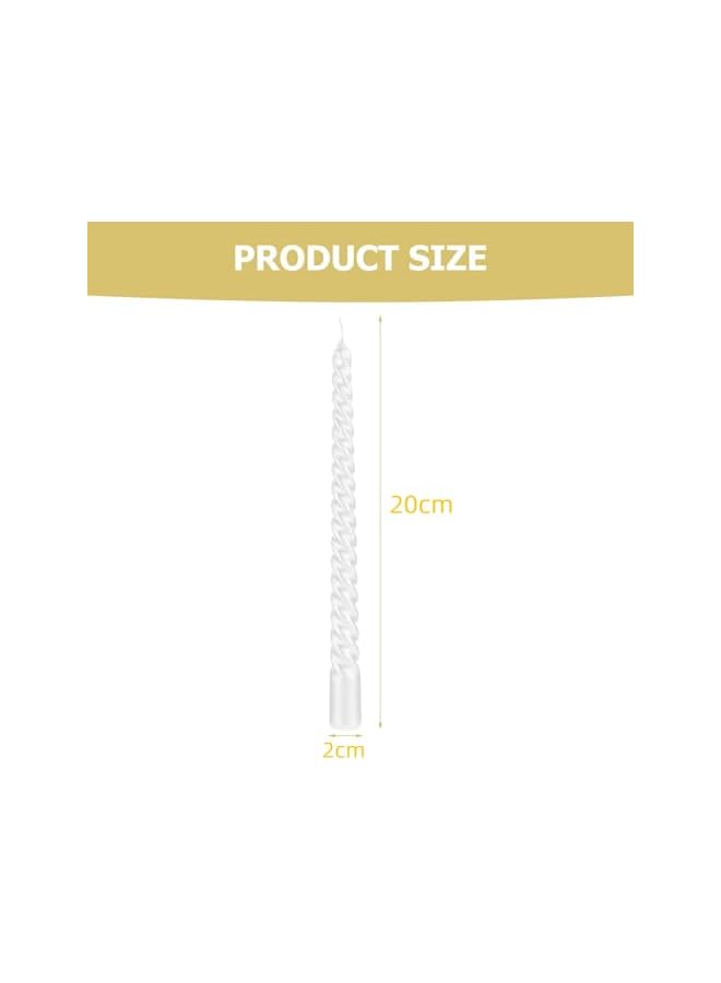 The Bros 10 inch Taper Candles Set of 4 tasteless Unscented smokeless burning Candles suitable for home, wedding, birthday parties and home decoration (Electroplated gold) - Image 3