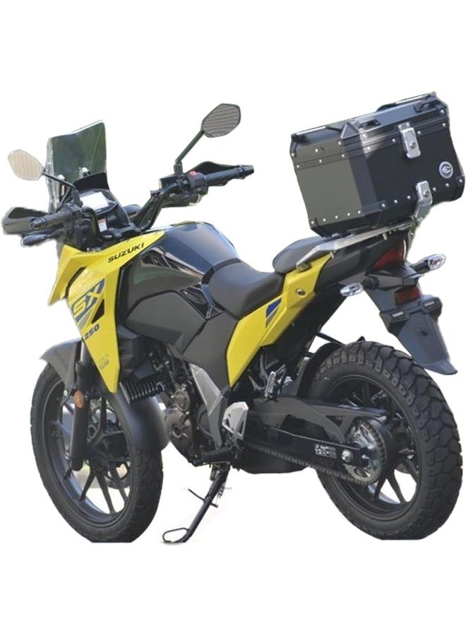 صندوق تخزين ملحقات وأغراض الدراجة النارية Q5-J2 Coo Case Top Rack، أسود، 55 لترًا - Image 2