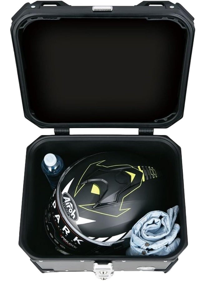 صندوق تخزين ملحقات وأغراض الدراجة النارية Q5-J2 Coo Case Top Rack، أسود، 55 لترًا - Image 3