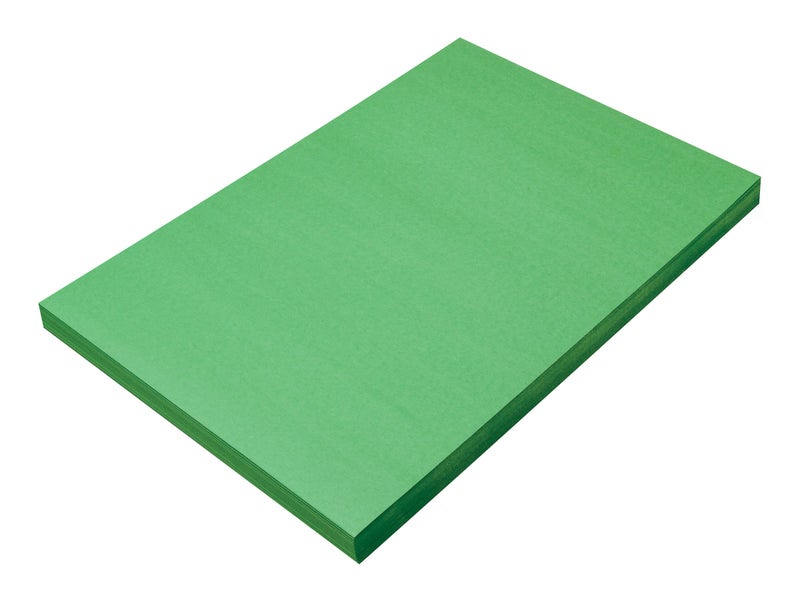 Prang Formerly SunWorks Construction Paper Holiday Green 12 x 18 100 Sheets
