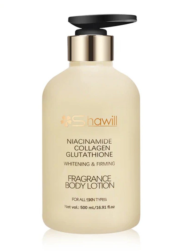 Niacinamide Collagen Glutathione Fragrance Body Lotion, 500 ml