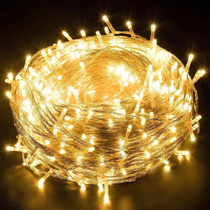 GIGAWATTS ZINDAL 105 MTR38 LED String Light 360 Copper Power Pixel 35 Feet Serial Decorative Fairy Lights for Home Diwali Christmas Festival Wedding Party Garden Pack of 1 Warm White