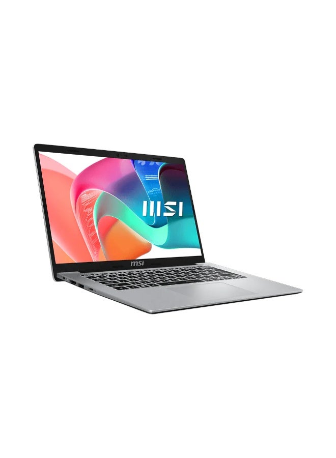 MSI Modern 14 F1MG Laptop, Intel Core 5 120U, 8GB DDR4 RAM, 512GB PCIe Gen4 SSD, 14-Inch FHD IPS Display, Intel Graphics, Wi-Fi 6E, Windows 11 Home, White Backlit Keyboard, Urban Silver English Urban Silver - Image 2