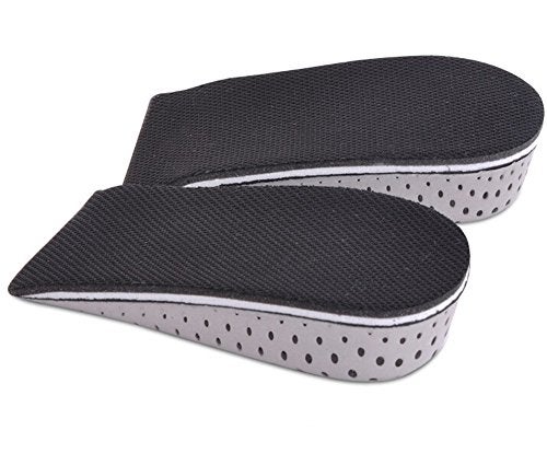 HugeStore Guithia Memory Foam Invisible Height Increasing Insoles Height Elevator Insoles Heel Lift Shoe Pad 3.3CM - Image 1