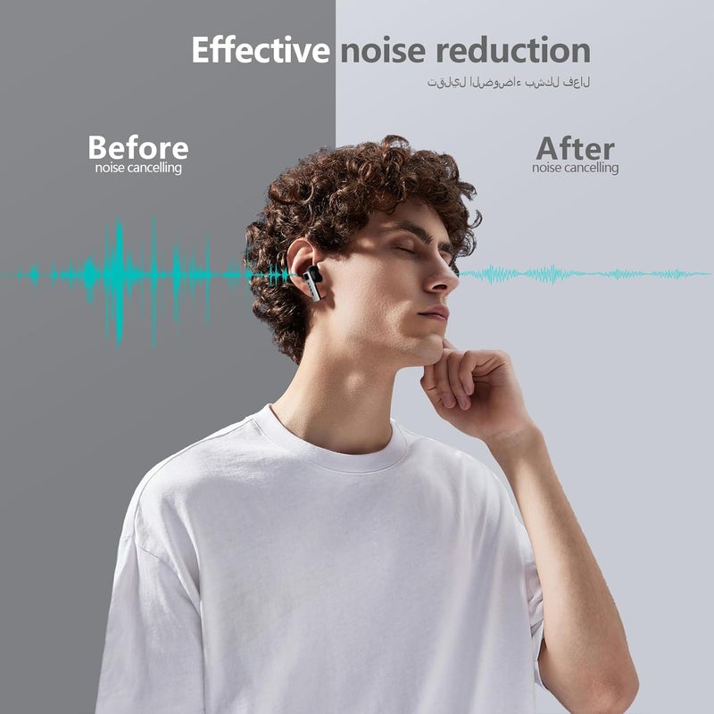 BLACK SHARK T11 True Wireless Bluetooth Earbuds with Active Noise Cancellation, Bluetooth 5.3, 30 Hour Battery Life, RGB Lighting Effects (Gray) - Image 4