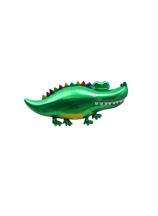 DYT 5PCS Alligator Foil Balloon Crocodile Mylar Balloon for Alligator Themed Birthday Party Decorations Jungle Animal Party Supplies - Image 5