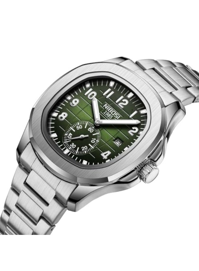 NIBOSI Men's Watches Analog Quartz Wrist Watch Men Stainless Steel Waterproof Date Business Casual Fashion Design Watches for Men - Image 4