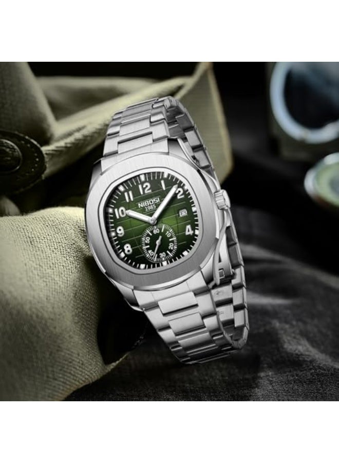 NIBOSI Men's Watches Analog Quartz Wrist Watch Men Stainless Steel Waterproof Date Business Casual Fashion Design Watches for Men - Image 5