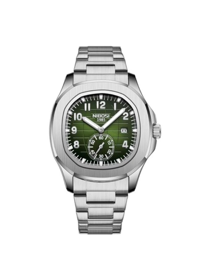 NIBOSI Men's Watches Analog Quartz Wrist Watch Men Stainless Steel Waterproof Date Business Casual Fashion Design Watches for Men - Image 1