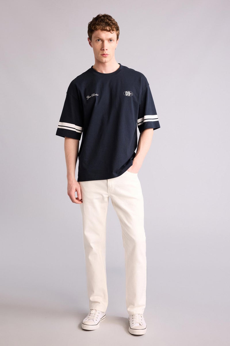 DeFacto White Man Carrot Fit Trousers Casual - Image 1