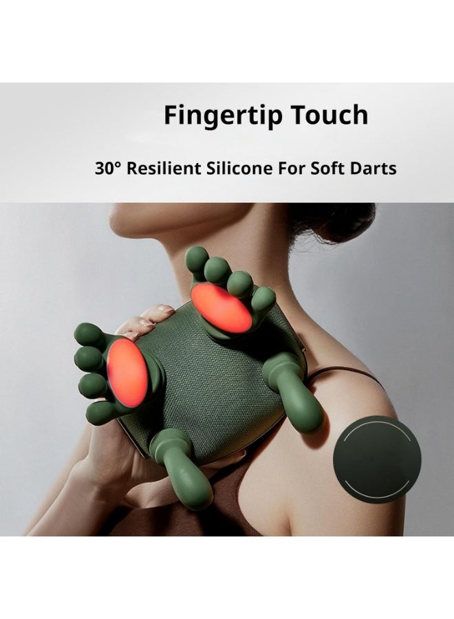 جهاز تدليك كهربائي للرقبة والكتف على شكل يد مع تحفيز الحرارة في الكتفين والساق والجسم - Image 2