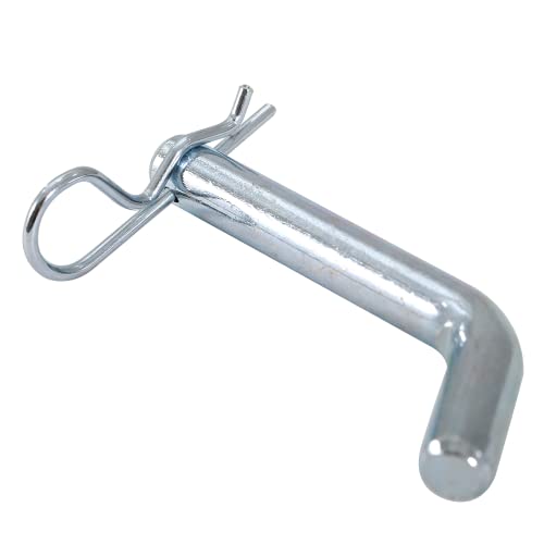 NRC&XRC Trailer Hitch Pin and Clip, 5/8 Inch Pin Diameter,Sliver, Fits 2 Inch Receiver (1pc) - Image 1