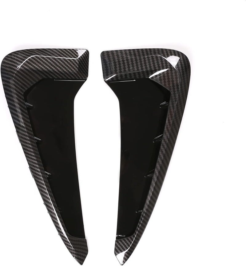 LLKUANG Carbon Fiber Style Side Wing Fender Air Guide Vents - Image 1