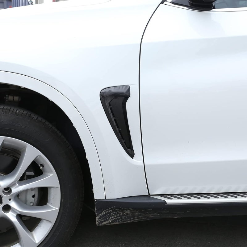 LLKUANG Carbon Fiber Style Side Wing Fender Air Guide Vents - Image 4