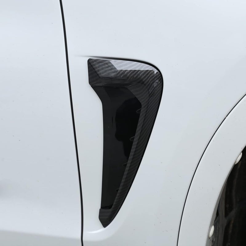 LLKUANG Carbon Fiber Style Side Wing Fender Air Guide Vents - Image 5