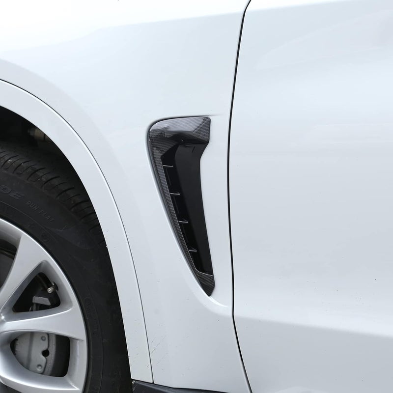 LLKUANG Carbon Fiber Style Side Wing Fender Air Guide Vents - Image 3