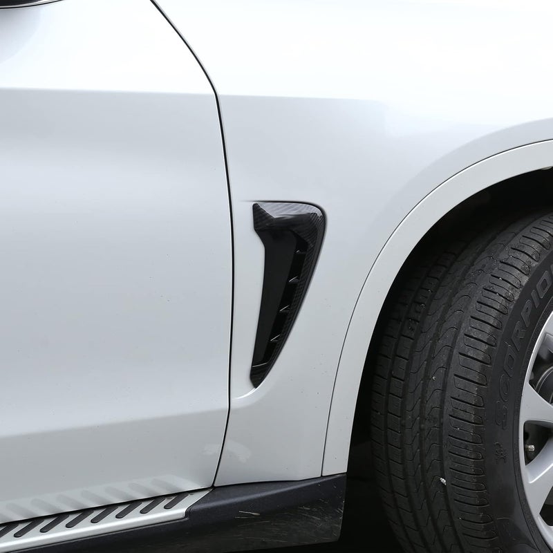 LLKUANG Carbon Fiber Style Side Wing Fender Air Guide Vents - Image 2