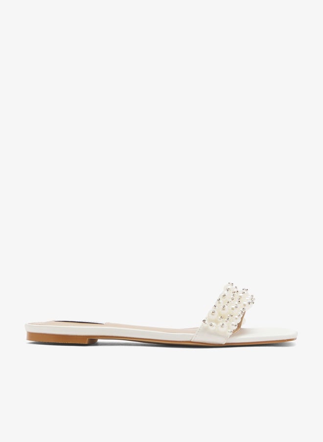 BE MINE One Strap Flat Sandals - Image 1