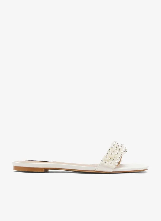BE MINE One Strap Flat Sandals