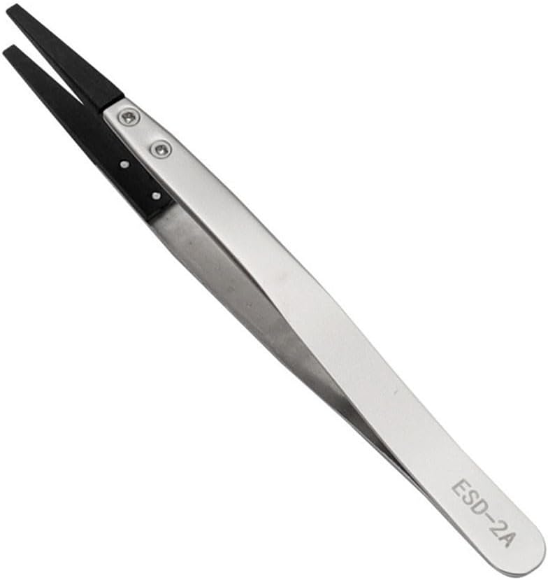 ESD 2A Anti Static Tweezers for Electronics Repair Circuit Board Mobile Phone Maintenance - Image 1