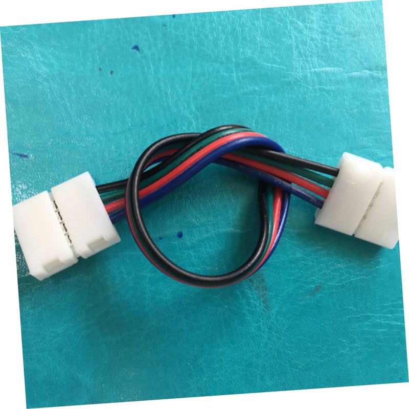 RGB LED Strip Connector Double Head Cable No Tools Required Easy Installation - Image 2
