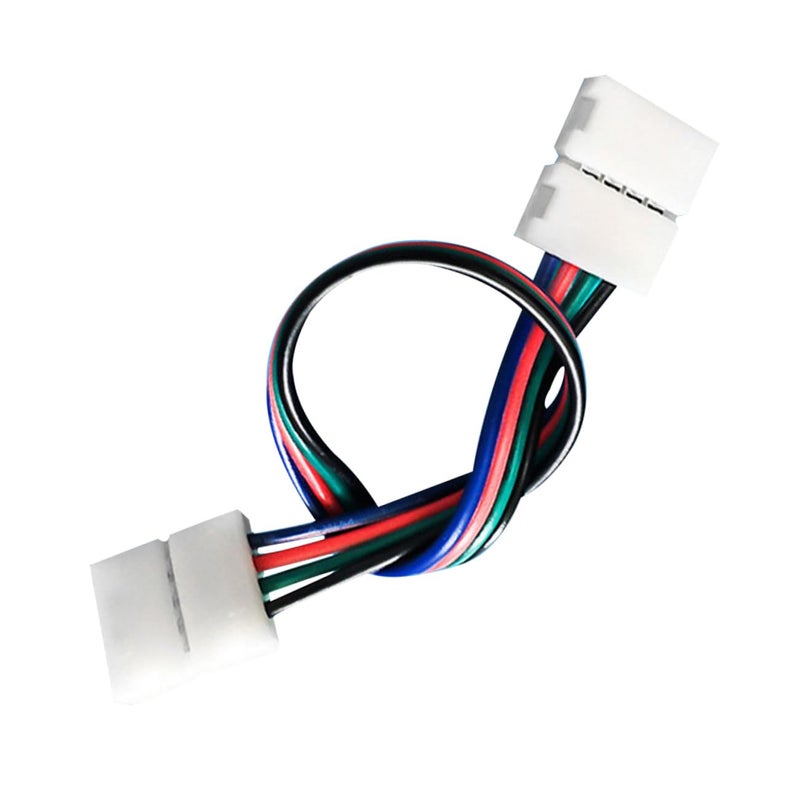 RGB LED Strip Connector Double Head Cable No Tools Required Easy Installation - Image 1