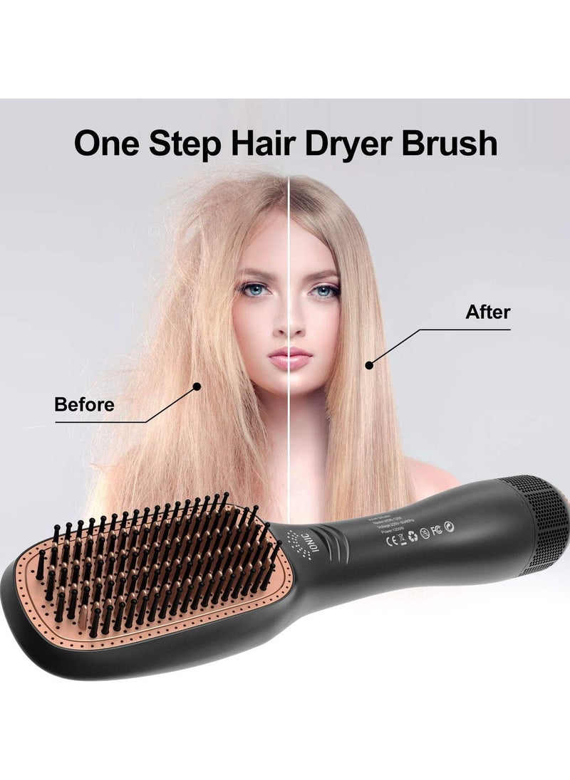 DubaiGallery 2 In 1 Professional Styling Brush Hair Dryer Brush Negative Ion Blow Dryer Straightening Brush Hot Air Styling Comb Electric Hair Dryer  - Image 4