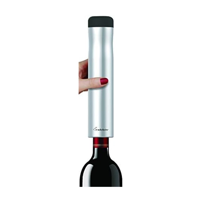 Rabbit Automatic Electric Corkscrew - Hands-Free Wine Opener with Integrated Foil Cutter, Rechargeable Cordless Electric Bottle Opener for All Cork Types - Barware Essential & Kitchen Tools - Image 1
