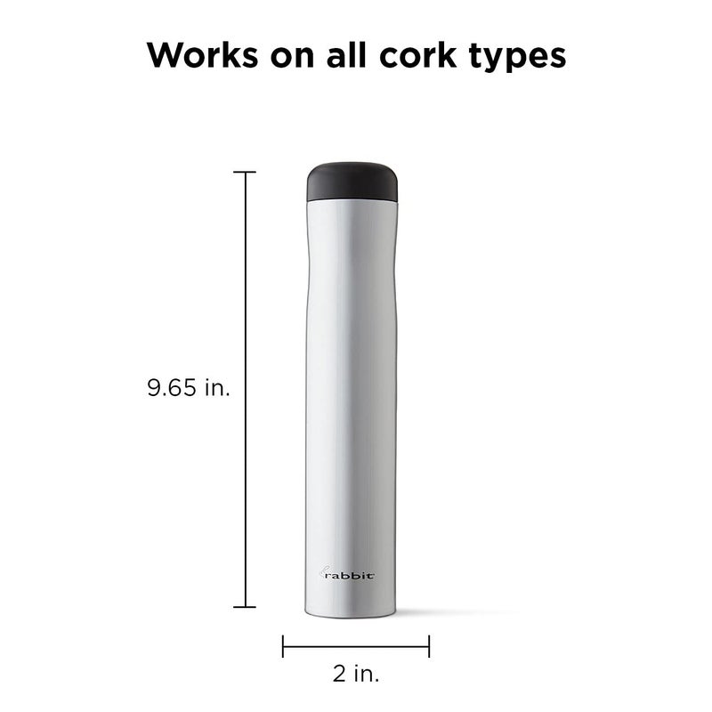 Rabbit Automatic Electric Corkscrew - Hands-Free Wine Opener with Integrated Foil Cutter, Rechargeable Cordless Electric Bottle Opener for All Cork Types - Barware Essential & Kitchen Tools - Image 2