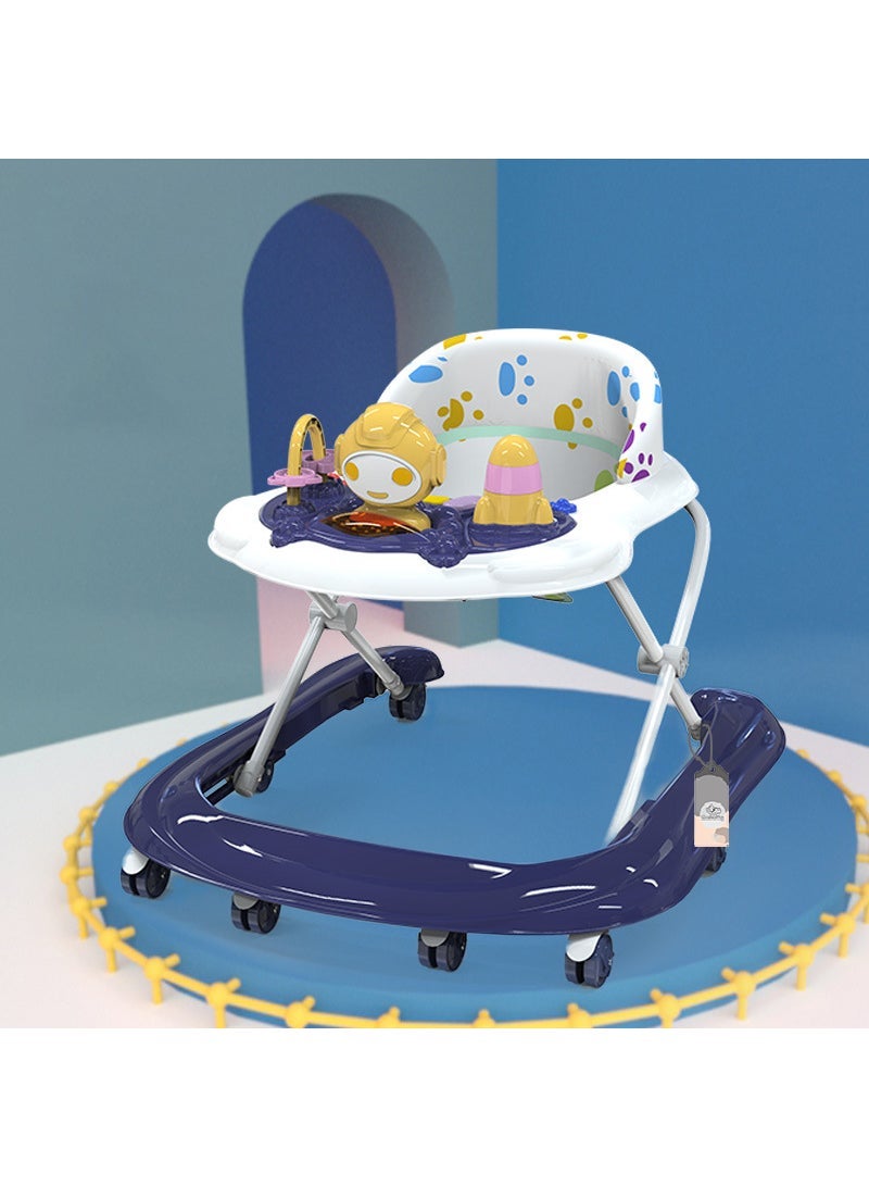 ما بيبي مقاومة للصدمات ارتفاع قابل للتعديل المحمولة ووكر الطفل مع وسادة المقعد - Image 4