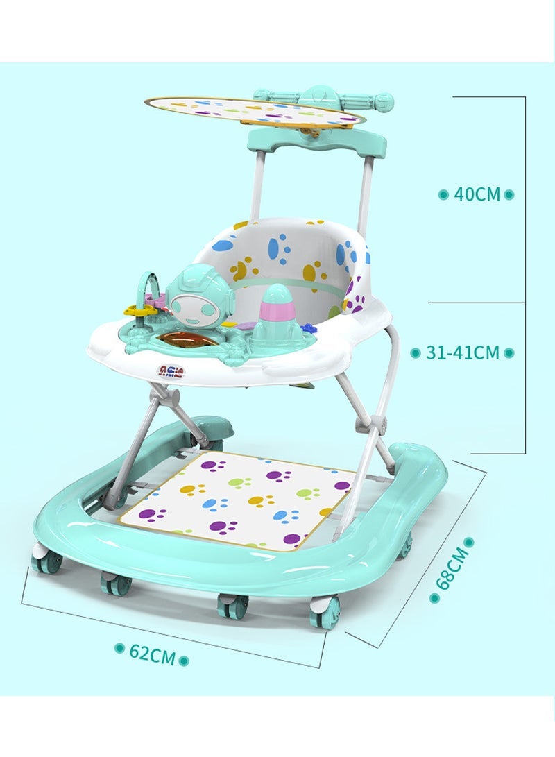 ما بيبي مقاومة للصدمات ارتفاع قابل للتعديل المحمولة ووكر الطفل مع وسادة المقعد - Image 5