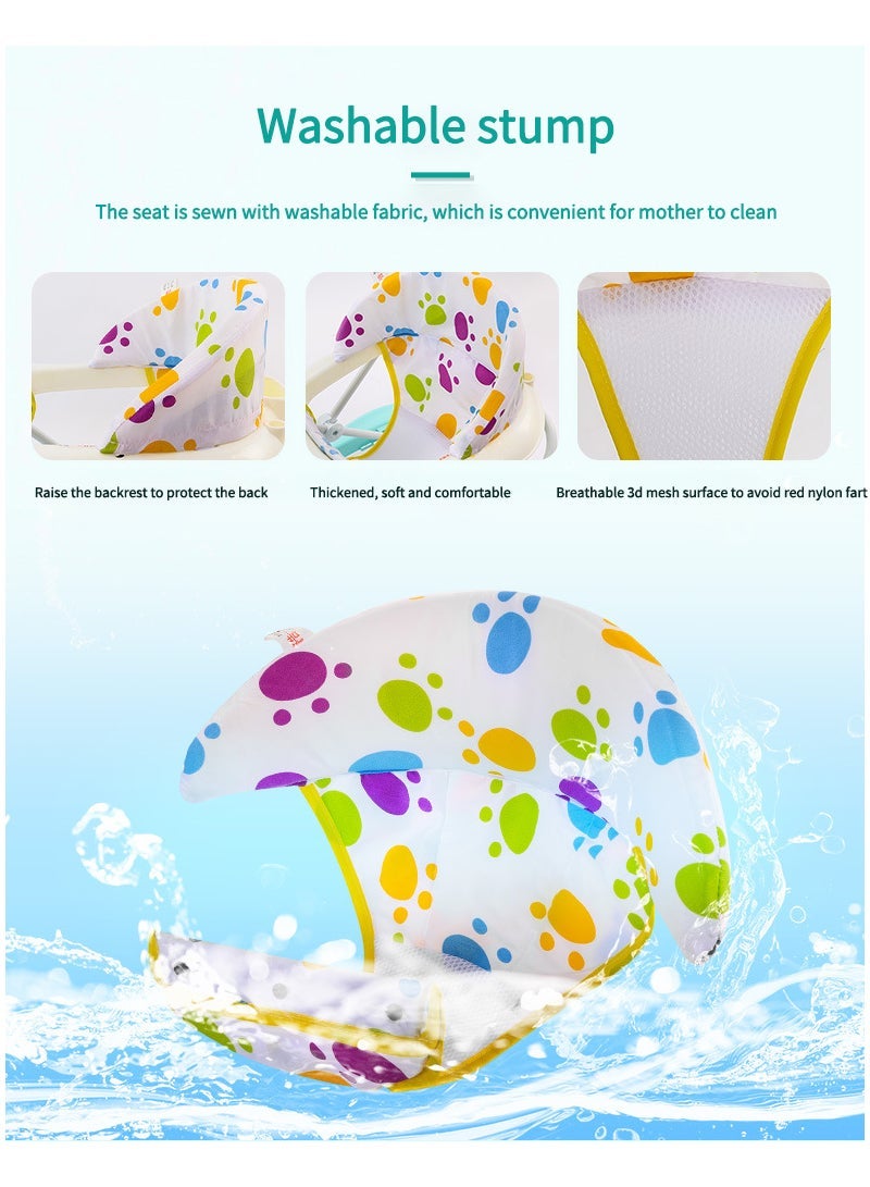 ما بيبي مقاومة للصدمات ارتفاع قابل للتعديل المحمولة ووكر الطفل مع وسادة المقعد - Image 2