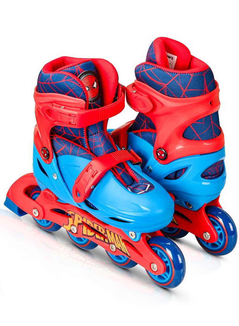 Spartan Spiderman Inline Skates for Kids Size M 35â€“38 | Durable Hardshell Boot & Soft Liner | 64mm PU CAST Wheels | ABECâ€‘7 Bearings | Adjustable Fit Marvel Inline Skates â€“ SPâ€‘1025 - Image 3