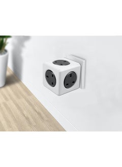 Allocacoc PowerCube Original 5 Sockets Grey  - Image 2