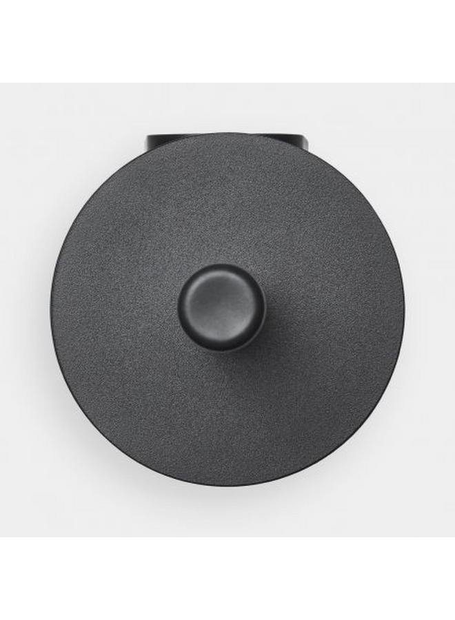 برابانتيا فرشاة حمام Mindset مقاومة للتآكل ذات ملمس ناعم مع حامل، لون رمادي غامق 303005 - Image 5