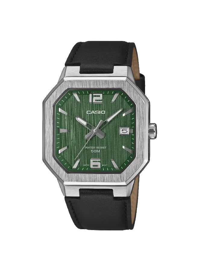 Casio Standard "Octagonal Sport" MTP-B195L-3AVDF Green Dial - Image 1